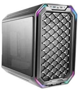 Antec Boîtier Mini Tour Micro-ATX Dark Cube RGB avec Panneau Vitré, Noir