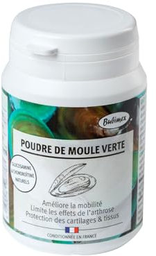 BUBIMEX - Poudre de Moules Vertes - Bien-Être Articulaire Chien & Chat - Formule 100% Naturelle - 60 g