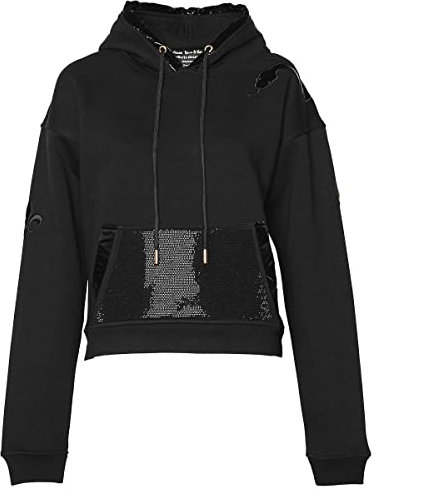 Roberto Geissini Damen Hoodie Snake Black L