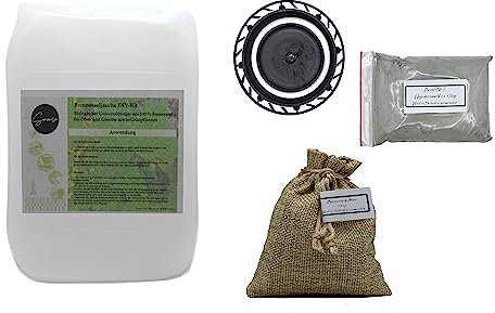 Saumo Brennnesseljauche DIY-Set nachhaltige Pflanzenpflege Brennnesselpellets Gärbehälter Anleitung Ursteinmehl natürliche Pflanzennahrung hochwertige Jauche Pflanzen Umweltfreundlich ohne Chemie