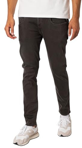 Replay Herren Jeans Anbass Slim-Fit Hyperflex Colour X-Lite mit Stretch, Grey (Wood Grey 393), 33W / 30L