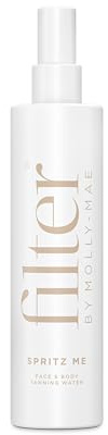 Filter by Molly-Mae Spritz Me Tanning Water | Moisturising Self Tan | Golden Streak Free Glow | Natural Looking Bronzed Fake Tan | Develops Fast | Long Lasting | Clear & Oil Free | 200ml