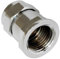 Bag of 2-15mm x 1/2 Chrome Female Adaptor (Known as Chrome Pipe Fittings/Compression Chrome Adaptors Also Available in 15mm, 22mm, 28mm, 1/2 inch, 3/4 inch and 1 inch BSP)