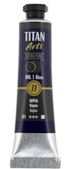 TITAN ARTS - Huile extra fine Titan 20 ml - 77 Sépia série 1