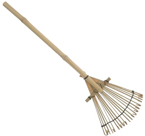 DIYEAH Mini Râteau de Jardin Zen en Bambou 20 Dents 18×53,5 Cm, Outil de Jardinage en Sable pour Bac à Sable, Décor Zen Japonerie pour Bureau et Aménagement Paysager Intérieur