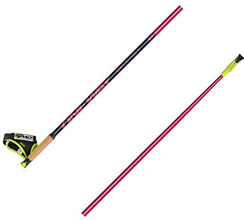 One Way - Team 15 Mag Red - Nordic Walking Stöcke mit Mag System, Länge in cm:100