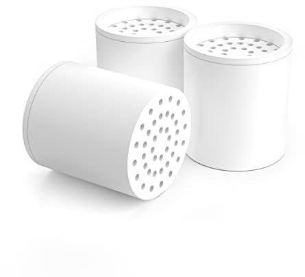 Rainsworth 20 Etapas Cartucho de Repuesto para Filtro de Agua, Juego de 3 Cartuchos de Filtro, Filtro de Repuesto Universal para Purificador Agua, Filtro Ducha para ablandar el agua dura