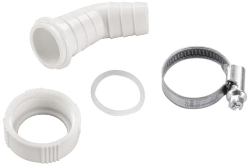 Xavax Siphonanschluss für Ablaufschläuche (zum Anschluss von Ablaufschläuchen von Waschmaschine oder Spülmaschine am Siphon, passend für Innendurchmesser 20mm, mit Schlauchschelle 20-32mm)
