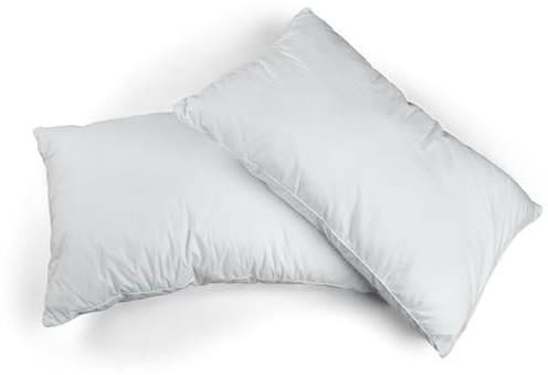 Promo Linge Set di 2 cuscini morbidi in microfibra soffice, regolabili in altezza, regolabili con imbottitura inclusa in poliestere, cuscino rettangolare o quadrato (50 x 70 cm)