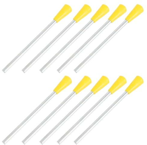 ifundom 10pcs Triangle Iron Percussion Sticks Percussion Mallet Musical Instrument Beaters Musical Triangle Striker Toys Child Iron Parts Puzzle Plastic