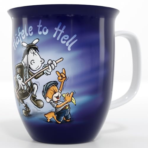 Äffle und Pferdle Kaffeebecher Häfele to Hell