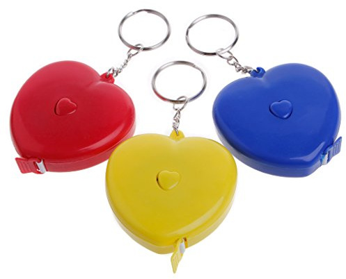 portachiavi, righello retrattile portatile, a forma di cuore, 1,5 m, metro a nastro, scala digitale, angolo curvo, disegno lineare, sega, righello retrattile autoadesivo, obliquo, travi,