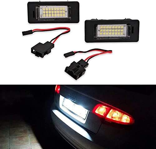 MARCHFA KOLOME 2x 24 LED SMD Kennzeichenbeleuchtung Canbus Error für A4 (B8) A4 (B8) A5 / S5 Q5 TT/TT RS