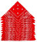 ZWOOS Bandanas für Herren und Damen, 12er-Pack Paisley Kopftuch, Neuheit Cowboy Halstücher für Modekoordinate (Rot)