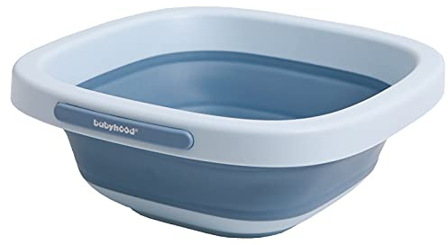 Babyhood Multi-Purpose Collapsible Wash Basin for Kids and Babies, Lightweight Portable Folding Basin for Washing Baby Bottles and Breast Pump Parts and Home Kitchen Outdoor Camping Use (2021blue)