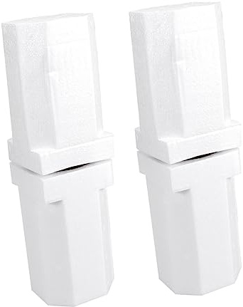 Wine Shipping Box Packaging Blocks 2Pcs Ps for Wine Bottles | Wine Bottle Protector, 85mm Width, Lightweight Loading Style, White Finish, 1 Bottle Capacity, 2Pcs Set
