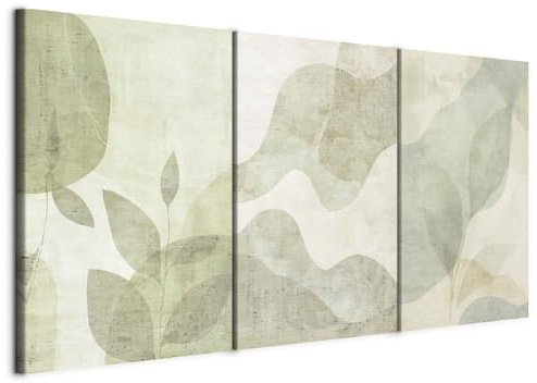 murando - Set De 3 Cuadros Acústico Multipanel Composición de la planta 180x90 cm 3 Pieza 60x90 cm Cada - Conjunto De 3 - Moderno Espuma Acústica Absorbe el Sonido Aislamiento - a-H-10156-b-a