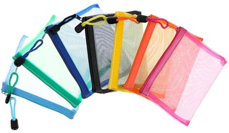 Small Make up Bag, Small Makeup Bag for Handbag with Zip Travel Toiletry Bags Coin Pouch Daily Accessories（7PCS）