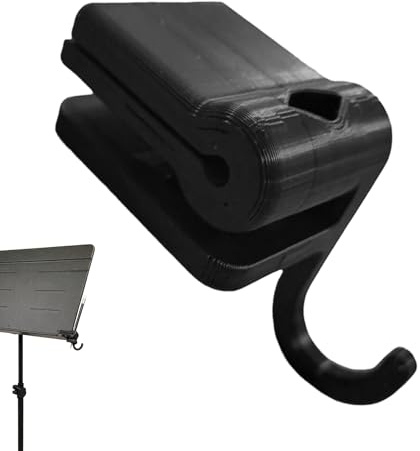 Hqunjikp Support d' pour pupitre – Organiseur pliable peu encombrant – Support de rangement pour d'alto – Pour alto, basse, musicien, voyage, maison, studio, compétition