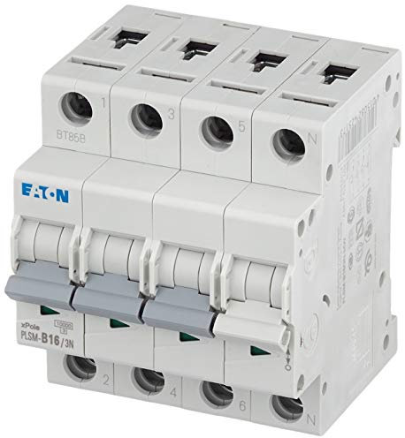 Eaton MOELSMB163N LEITUNGSSCHUTZSCHALTER 16A/3N/B, 500 V, Black, One Size
