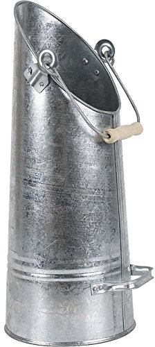 Seau à Charbon en Zinc Lourd - Seau à Cendres - Seau à pellets et granules