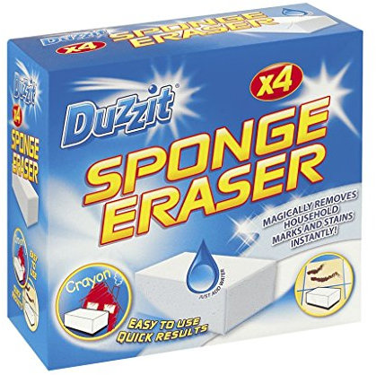 Duzzit Sponge Eraser - Stain and Mark Remover (Pack of 4)