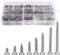 M3 Self-Tapping Screws, 400pcs Stainless Steel Phillips Flat Head Srews Cross Head Multi-Purpose Self Tapping Wood Screw Countersunk Head Fastening Screw
