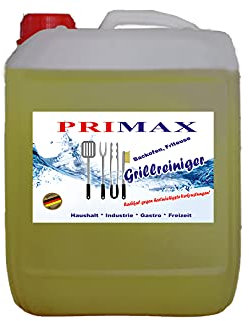 Primax Grillreiniger ist EIN Spezialreiniger zur Grill Reinigung nach dem Grillen - Unser Profi für das Grillrost, Aktivreiniger in der XXL, 10 Liter
