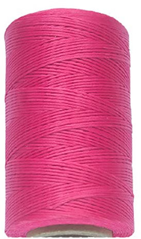 Anawakia 260 m Wachsfaden Nähgarn Allesnäher Gewachst Ledergarn Wachsband Thread Cord Ledergarn Nähen Handwerk Sattlergarn Zwirn Ø 0.8 mm (Rose)