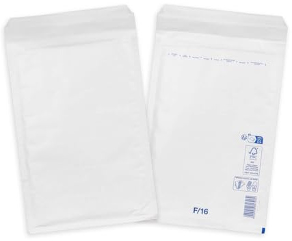 smiley pack Luftpolstertaschen Größe F6 Weiß 240 x 350 mm (100 Stück)