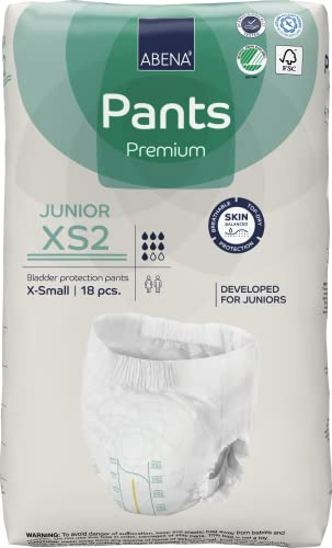 Abena Pants XS2 Junior-Windeln, Größe XS, 50-75 cm, 18 Stück