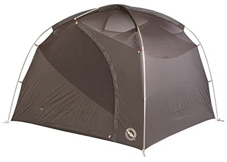 Big Agnes Big House - Base and Car Camping Tent, 3 Season Waterproof Gear, Easy Set Up for Groups, Rooibos/Shale, 6 Person