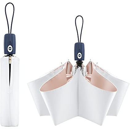 FDJASGY Color Compact Folding Travel Parasols Sun Umbrellas Auto Open Close Windproof Anti-UV Umbrella Blocking UV Protection