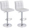 Panana Barhocker 2er-Set, Kunstleder Barstuhl, 360° drehstuhl höhenverstellbare Barstühle Küchenstühle mit Rückenlehne und Fußstütze (White)
