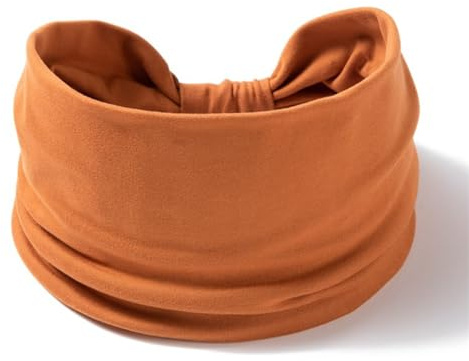 Thayakii Fascia sportiva da donna, fascia elastica per capelli, per fitness, assorbe il sudore, fascia per sport all'aria aperta (marrone)