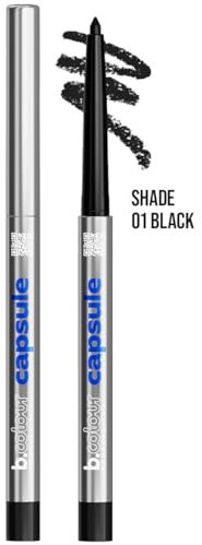 B.COLOUR PROFESSIONAL Automatischer Kajalstift Schwarz, Wasserfest 24h, Kohl Eyeliner, Für Empfindliche Augen, Mit Anspitzer, 0.3g