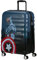 American Tourister Marvel Legends FL - Spinner M Suitcase, 67 cm, 64 L, Multicolored (Captain America City)