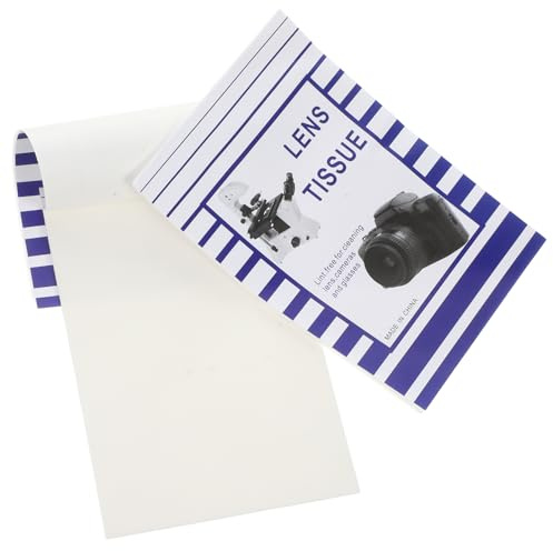 Ipetboom Salviette la Pulizia degli Obiettivi 100 Pezzi Carta senza Pelucchi Bianca Assorbente Adatta per Monitor e Obiettivi di Fotocamere
