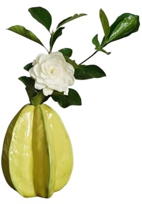 Jarrón nórdico enchufable de cerámica de la serie europea de frutas simulación camelia arte creativo arreglo floral florero decoración del hogar muebles