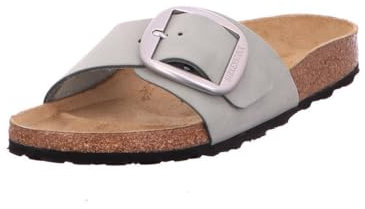 BIRKENSTOCK Madrid Big Buckle Nubuk Leather Pure Sage Schmale Weite Gr. EU 41