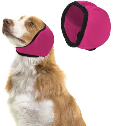 MiOYOOW Cache-Oreilles pour Chien, Bonnet de Bain Imperméable, Casque Réglable, Protège-Oreilles pour Les Douches, Tenir Chaud, la Natation