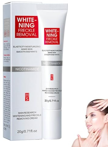 Pigmentflecken Entferner Gesicht, Creme gegen Pigmentflecken, Whitening Freckle Cream mit Niacinamid, Aufhellungscreme Gegen Dunkle Flecken, Altersflecken Entfernen, Sommersprossen (1)