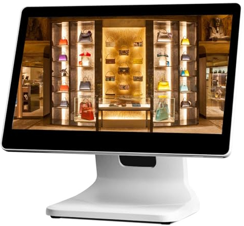 Registratore di Cassa Touch POS, registratore di Cassa con Touch Screen da 15,6 Pollici, CPU N2840, 4 GB di RAM, SSD da 64 GB, Windows 10 per Vendita al Dettaglio e Ristorante