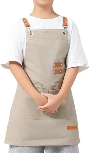 Oyccen Grembiuli Bambini con Tasche Grembiule da Pittura Grembiule da Cucina per Bambini Grembiule Artista per Ragazzi e Ragazze