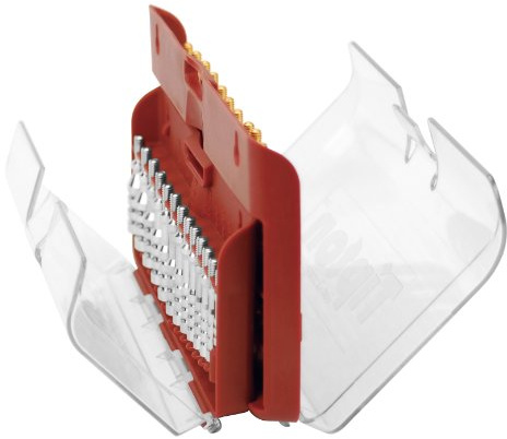 Tipton 26-Piece Ultra Cleaning Jag and Best Bore Brush Set in Caliber Labeled Storage Case for Firearm Cleaning, Maintenance