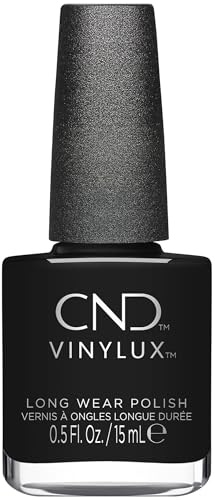CND Vinylux Long Wear Nail Polish (No Lamp Required), 15 ml, Black, Black Pool
