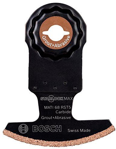 Bosch Professional Starlock - Hoja de sierra segmentada para motero y abrasivos, Carbide RIFF MATI 68 RST5, 68 x 10 mm