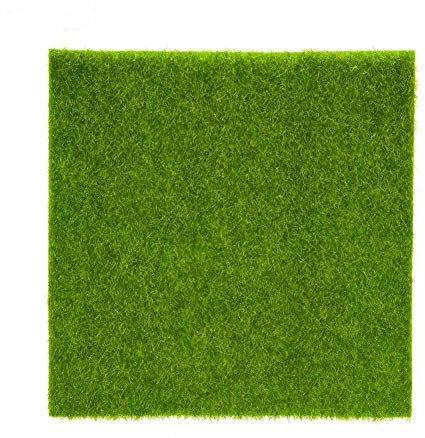 Atyhao 1 Stück Kunstrasen Grasmatte Kunststoff Grass Innen Außen Grün Kunstrasen Ornament Landschaft Dekoration (Größe: 30 cm x 30 cm)