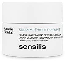 Sensilis - Supreme Night Cream, Crema de Noche Detox, 50 ml