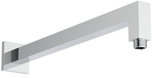Ideal Standard - Idealrain, Bras carré en L pour pommeau de douche de 40 cm, fixation murale ou plafond, chromé